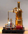 Darn Fine Brass DIY Steam Engine Kit Includes Legit Working Stationary Mill Motor with brass and stainless steel parts.