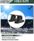 Slick Heavy Duty Wall Mount EV Charger Holder For Portable Type 1 Plug In Cables Rugged Polymer Clamp Waterproof.