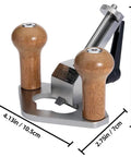 Router Plane Handheld Woodworking Tool With Stainless Steel Body And Gray Finish, Long 4.13 Inch Length, Adjustable Blade Screw