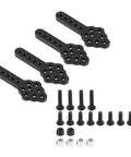 1/10 RC Crawler Long Travel Shocks Kit With Mounts And Extension Keys, Adjustable Axial Car Model Accessories, black parts set