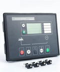 5210 Generator Set Controller With LCD Display For Automatic Start Genset ATS Control Panel And Terminal Panel For Alternator Plug And Play Industrial Grade Easy Install 1 Piece, front view