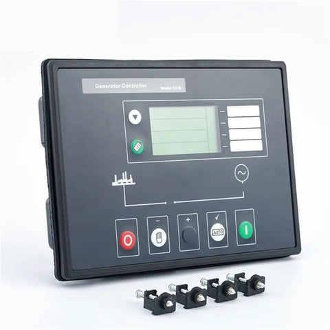 5210 Generator Set Controller With LCD Display For Automatic Start Genset ATS Control Panel And Terminal Panel For Alternator Plug And Play Industrial Grade Easy Install 1 Piece, front view