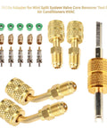 R410a Mini Split Adapter Kit Pro Grade Easy Install Vacuum Port Converter Five Sixteenths Female To Quarter Inch Male