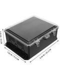 Junction Outdoor Electrical Box Weatherproof Cover For Industrial, Commercial, And Residential Use, Heavy Duty Plastic Enclosure With Waterproof Seal, Easy Install, Tough As Nails Housing For Reliable Components, 25.3 x 17.9 x 10 cm