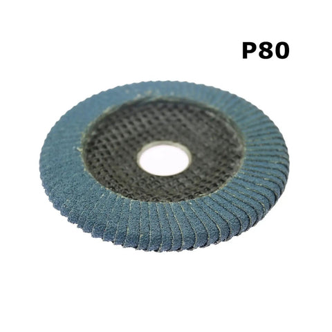 Heavy Duty Double Sided Zirconia Flap Disc Wheel For Metal Slots Perfect Deep Cleaning Grinding And Polishing Rust Remover Tool 115mm Size, P80 grit.