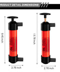 Dimensions of Multi Use Siphon Pump Kit For Gas, Oil And Automotive Fluids, showing 9.45 inch and 13.78 inch heights.