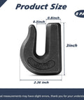 HANDRERLEE 8-pack weld-on chain grab hook, 3/8 in G70 forged steel, 6,600 lbs WLL