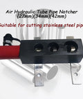 Air Hydraulic Pipe Notcher And Cutter For Steel Tubing Notches 27/34/42mm Diameters Weld Connector Pro Grade Tool