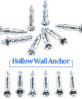 Bulletproof 30 Piece 4X32Mm Heavy Duty Zinc Plated Steel Molly Bolt Wall Anchor Screw Set For Drywall Plaster And Tile Hardware That Makes Mounting Look Like Cake In No Time, assorted zinc-plated steel wall anchors.