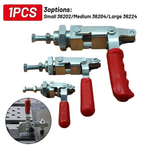 Toggle Clamp Hand Tool With High Holding Capacity For Woodworking And Welding, Push Pull Clamp, Heavy Duty Clamp With 100KG 150KG And 350KG Options, Quick Securing And Durable Steel Build, 3 sizes