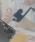 Proximity Sensor Earpiece Flex Cable Replacement For iPhone 15 Plus Includes Ear Speaker Metal Bracket And Ambient Light Sensor Fix To Restore Proximity Sensing Call Quality And Screen Brightness Consistency, flex cable over handset