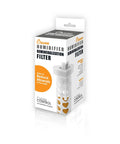 Demineralization Filter Cartridge For Teardrop Humidifiers That Kicks White Dust To The Curb And Keeps Water Clean Universal Replacement Humidifier Filter For Cool Mist Devices Pack Of 1 in retail packaging.