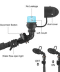Close-up of Go-To Hydration Bladder 1.5L 2L 3L With TPU Leakproof Water Reservoir featuring mouthpiece, dust cover, and disconnect button.