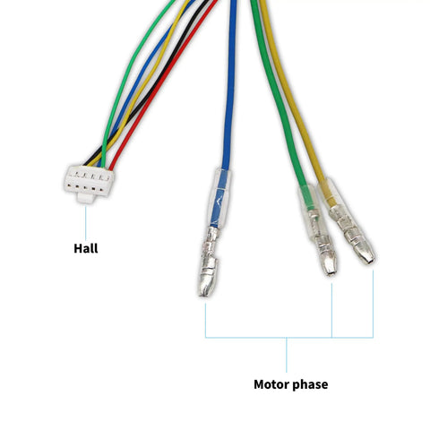 8.5 Inch Front Electric Scooter Motor 36V 350W With Peak 464W Power And 17.8 Nm Torque Hall and Motor Phase Wiring