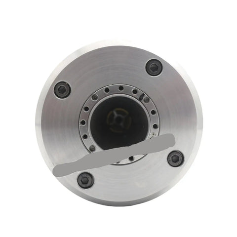 Shop Approved Built Different 3 KW Bt30 Cnc Router Water Cooling Spindle With Automatic Tool Changer And Smart Inverter For Metal Cutting Full Send Craftsmanship Daily close-up of spindle front with fastening screws