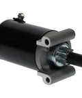 Beefed Up Heavy Duty Starter Motor With Upgraded Gear For Kohler Cub Cadet And New Holland Lawn Mowers, black, side view