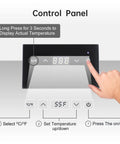 Control panel for Single Bottle Wine Chiller For 750ml Bottles Iceless Stainless Steel Cooler Keeps Wine Cold On The Go Up To 24 Hours