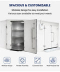 Heavy Duty Industrial Walk In Freezer Cold Room With Energy Efficient Blast Cooling System Built Like A Tank For High Volume Food Processing And Warehousing No Fuss Operation, featuring modular design and spacious interior.
