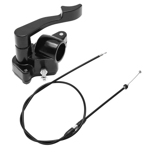 Seven Eighths Inch Thumb Throttle Cable For 22mm Handlebar, 46.5 Inch Long Wire With About 2.93 Inch Metal Section, Premium Aftermarket Replacement For ATV Quad Go Kart Pit Bike 50cc To 250cc