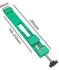 Workhorse Adjustable Wood Cutting Guide With Portable Circular Saw Fence And Hassle Free Milling Clamp, green clamp 295mm long for DIY projects.