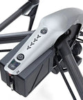 Close-up of Inspire 2 Drone Refurbished For Pro Filmmaking With Sense And Avoid, featuring dual battery setup and durable construction.