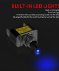 Blue LED Lighted Toggle Switch 12V 30A SPST On Off 3 Pin for Automotive Car Truck Rocker Style Illuminated Power Toggle