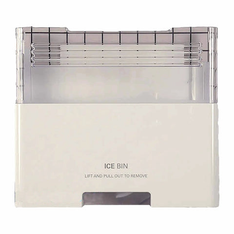 Genuine OEM Ice Maker Assembly For LG Refrigerators Replacement Part showing ice bin front view