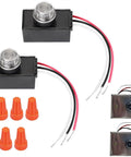 2 Pack Dusk To Dawn Outdoor Lighting Sensor Switch With Wall Plate 120 To 277 Volt Photocell Light Sensor components