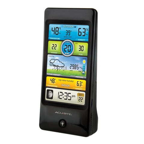 Notos 3 In 1 Pro Color Digital Weather Station With Wind Speed Temperature And Humidity Wireless Sensor Tracks Current And All Time Highs And Lows Real Time Wind Readings Every 18 Seconds Illuminated Full Color Display