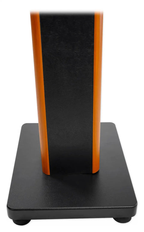 36 Inch Bookshelf Speaker Stands With 60 Lbs Capacity, Premium Wood Construction, Sand Fillable Base, Isolation Pads And Spikes