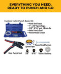 Custom Color Punch Kit Basic With Powerhead Screws, Hole Punch Tool, And One Inch By Fifty Foot SpeedTape For Pros opens