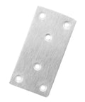 40 Pack 4X2 Inch Heavy Duty Stainless Steel Flat Brackets And Mending Plates With Screws For Tough As Nails cabinet repairs, close-up view of plate.