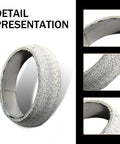 Exhaust manifold gasket donut, graphite textured ring, 65mm inner diameter