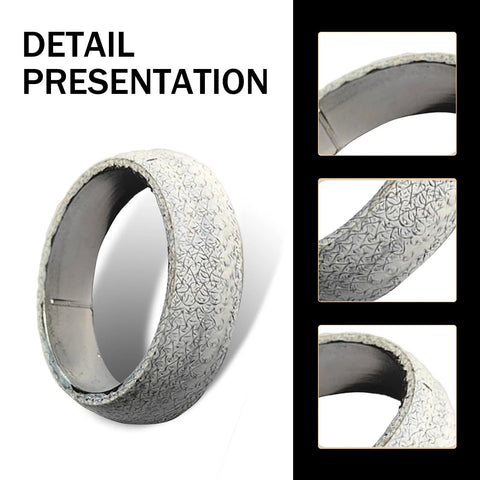 Exhaust manifold gasket donut, graphite textured ring, 65mm inner diameter