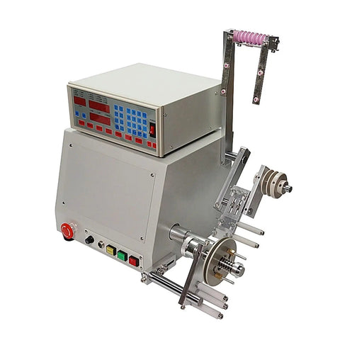 Industrial Workhorse Automatic Coil Winder For Cable Spools, Handles 0.1 To 1.2 Mm Wire, 400 Watt Motor, precise controller view.