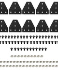 10 Pack 2020 T Plate Corner Bracket For 8020 Aluminum Extrusion T Slot Connector With 50 T Nuts And Screws Black Finish Wrench Included