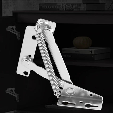 Beefy Heavy Duty Spring Hinge For Lift Up Cabinets And Sofa Beds, 80 Degree Bridge Style Hinges For Foldable Furniture
