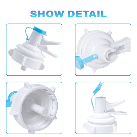 Two Pack Water Dispenser Valve For Five Gallon Jugs, Food Grade PP, Reusable And Built To Last For Office Home Camping Events, Fits Most Dispensers, Easy Install, Leak Free And Mess Free, white 55mm crown-top valve