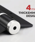 Close-up of a 4mm thick Soft Closing Door Hinge With Automatic 90 Degree Positioning Hydraulic Closer 5 Inch Adjustable Hardware