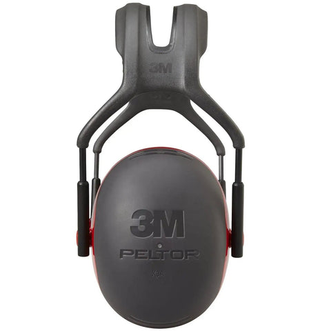 Front view of Overhead Hearing Protection Ear Muffs With 28 Decibels NRR For Construction Manufacturing Auto Shop Woodworking Mining