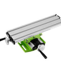 12.2 Inch Milling Machine Worktable with X Y Axis, aluminum alloy, green base, adjustable screws, for mini drill and bracket use