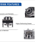 Front Wheel Hub Bearing Assembly 515188 For Ford F 150 2017 2018 2019 2020 Front Passenger And Drive Side With ABS 6 Lug