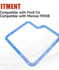 Ford C6 Transmission Oil Pan Gasket With Steel Shim Upgrade For A Tight Seal Beefed Up Heavy Duty Fit Replacement 93108