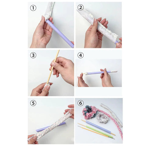 Fast Turn Fabric Kit With Assorted Tube Turners In Multiple Sizes For Easy Fabric Turning No Fuss Quick Sewing Setup Threading And Crafting Projects For Diy Home Projects And Alterations, tube turners with fabric sleeves
