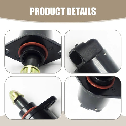 High Grade Car Idle Speed Control Valve Throttle Stepper Motor For Dead Serious Engine Stability Direct Oem 9038010526 top and side view showing details of the valve design and connectors.