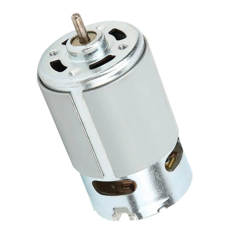 Real RS550 Electric Motor 22000 RPM High Spin Brushed DC Motor For Cordless Drills And Power Tool Mods Killer Torque Pro Grade visible from top angle.