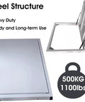Built Tough Concealed Basement Floor Access Door With Large Suction Handle And Dual Hydraulic Struts For Zero Hassle Hidden Storage Quick Emergency Escapes And Custom Fit Home Renovations, steel structure design, heavy duty, 1100 lb capacity.