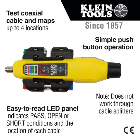 Explorer 2 Coax Test Kit With Cable Tester Wire Tracer Coax Mapper And Remotes Letting You Test Up To Four Locations Like A Pro