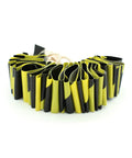 Heavy Duty 2 To 4 Meter Z Barrier Portable Traffic Control Barricade featuring elastic yellow and black webbing for crowd control.