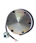 Round DC24V 25W electromagnetic brake unit with metal faceplate and wiring for forklift pallet truck